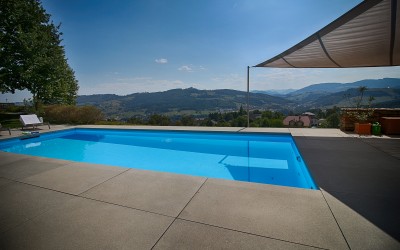 Pool eines Einfamilienhauses